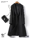 French Korean Style Loose Mid Length Suit Jacket for Women