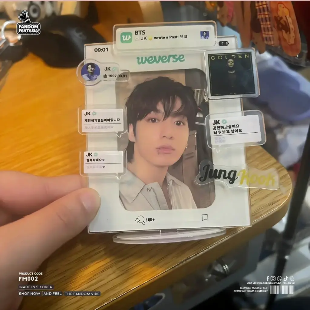 JK Weverse Theme Photocard Holder Standee