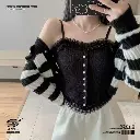 Sweet Lace Built-In Cup Backless Camisole Slim Fit Tube Top