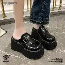 European Small Thick Bottom Heightening Wedge Heel