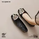 Classic Metal Round Buckle Square Shoes