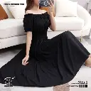Bohemian Floral One Shoulder Cotton Silk Dress