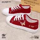  Gumahus Soft Cowhide Lace-Up Sneakers