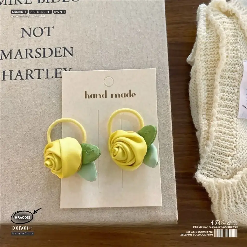 Sweet Rose Flower Hair Band and Hairpin Set