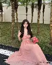 Flesh Pink Halter Neck Chiffon Beach Dress