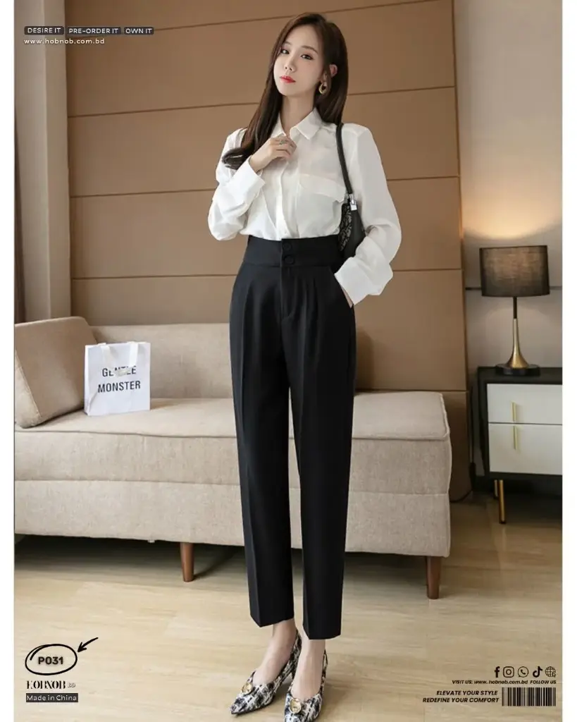  Concubine Daixiang High-Waist Straight-Leg Suit Pants  