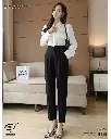  Concubine Daixiang High-Waist Straight-Leg Suit Pants  
