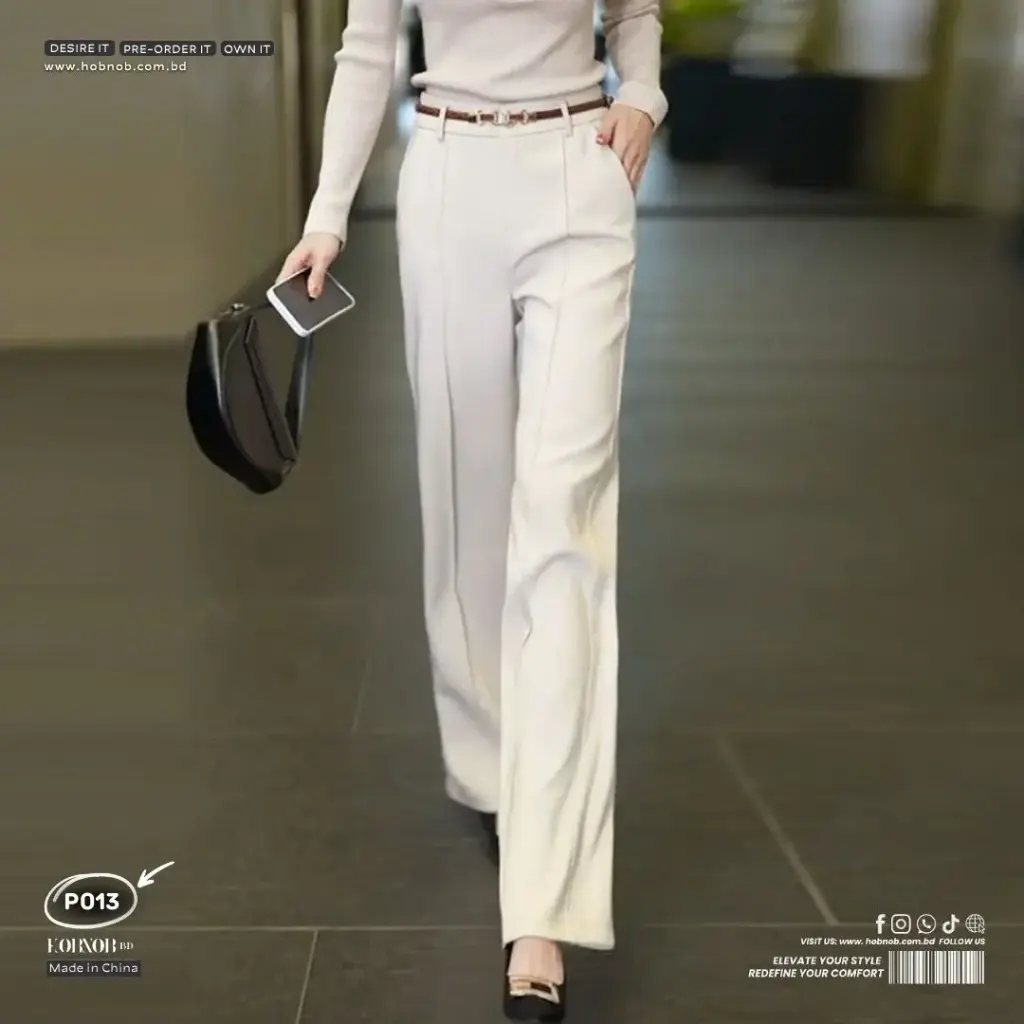 TUCANO High-Waist Draped Wide-Leg Suit Pants 