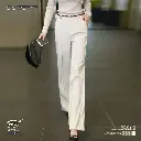 TUCANO High-Waist Draped Wide-Leg Suit Pants 