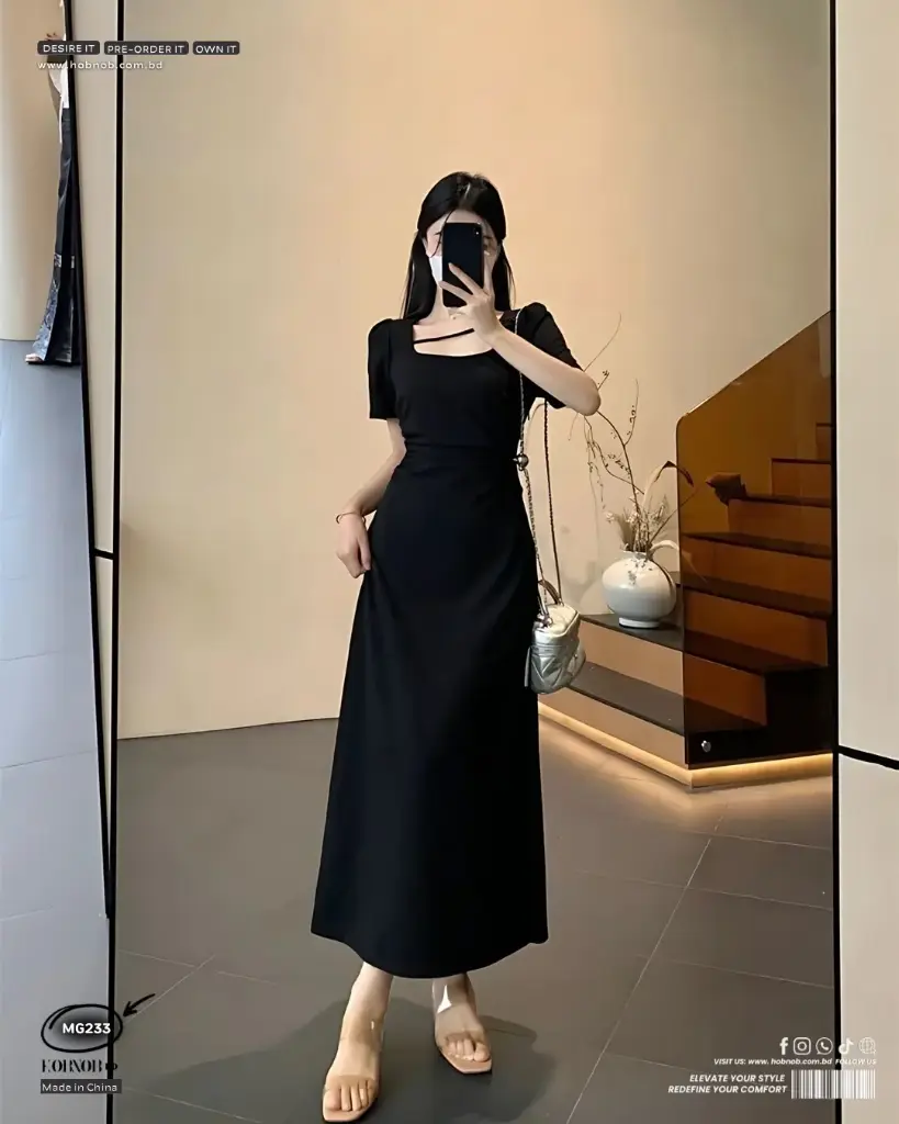 French Tea Break Bow Waist Midi Dress 