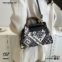 Trendy Small Square Crossbody Style All-Match Canvas Shoulder Bag 