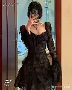  Plus Size Retro French Lace Bell Sleeve Mini Pure Desire Style Dress   