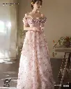 French Retro One-Shoulder Princess Dress