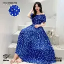 Bohemian Floral One Shoulder Cotton Silk Dress