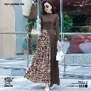 Knitted Long Sleeve, Hooded A-Line Fit Dress