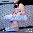 Multifunction Deformable Roller Shoes-2-in1Retractable Skating Sneakers 