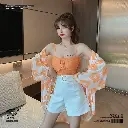 Qin Lin Hong Kong-Style Celebrity Three-Piece Set Top