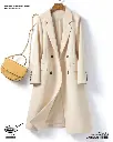 French Korean Style Loose Mid Length Suit Jacket for Women