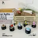 Cartoon Crystal Ball Ornament BTS-Inspired Resin Snow Globe Gift