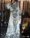 High-End Luxury Bridal One-Shoulder Floral Toast Dress 