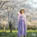 Sweet Square Neck Purple Chiffon Fairy Long Dress 